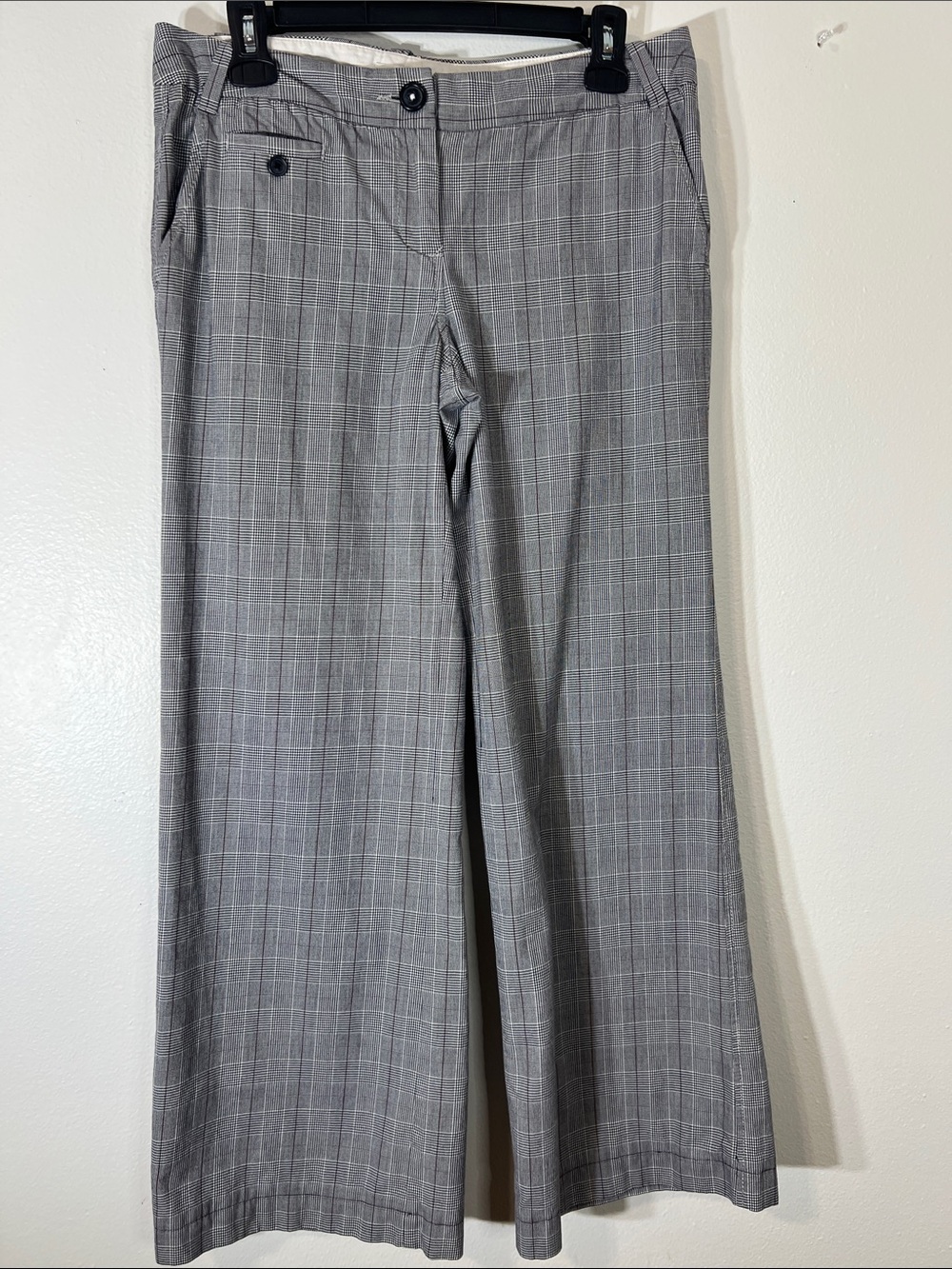 Tommy Hilfiger Gray Plaid Dress Pants